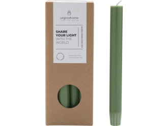 Изображение №1 | Набор столовых свечей, 10 шт. (зеленый)