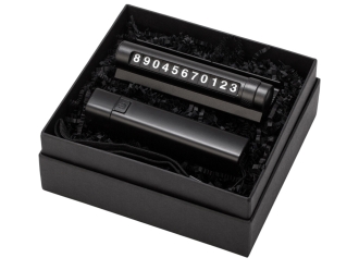 Изображение №2 | Подарочный набор с фонариком и парковочной табличкой «Blackster» (черный)