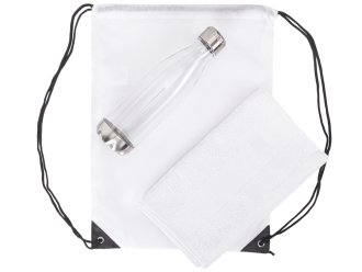 Изображение №2 | Спортивный набор с бутылкой и полотенцем «Beginner» (белый)