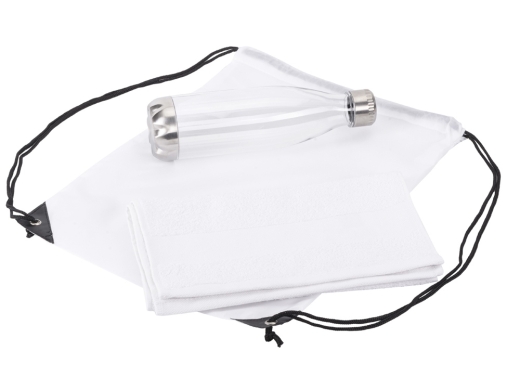 Изображение №3 | Спортивный набор с бутылкой и полотенцем «Beginner» (белый)