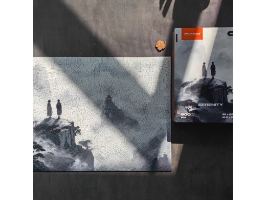 Изображение №2 | Деревянный пазл «Serenity» (черно-белый)