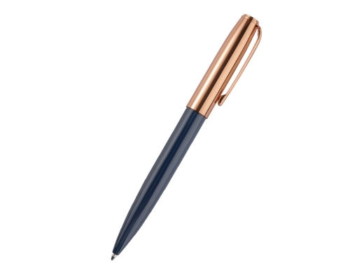 Изображение №1 | Ручка металлическая шариковая «Napoli» (синий, розовое золото)