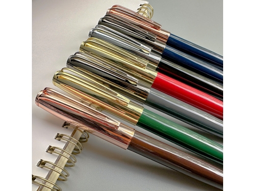 Изображение №6 | Ручка металлическая шариковая «Napoli» (синий, розовое золото)