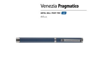 Изображение №2 | Ручка металлическая шариковая «Venezia Pragmatico» софт-тач (синий)