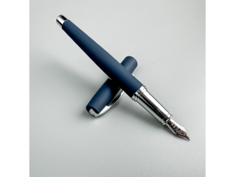 Изображение №4 | Ручка металлическая перьевая «Sienna» софт-тач (синий)