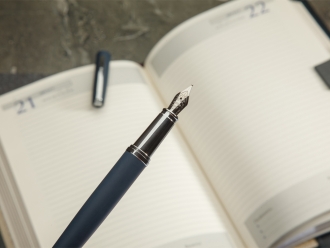 Изображение №6 | Ручка металлическая перьевая «Sienna» софт-тач (синий)