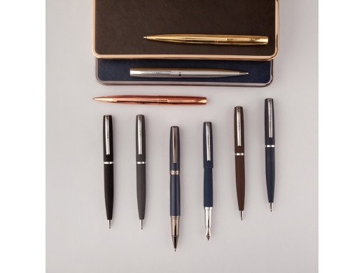 Изображение №7 | Ручка металлическая перьевая «Sienna» софт-тач (синий)