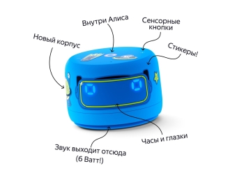 Изображение №5 | Умная колонка ЯНДЕКС Станция Лайт 2 с Алисой на YaGPT, 6 Вт (синий)