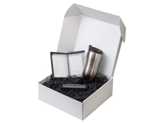 Изображение №3 | Подарочный набор  «Vice» с термокружкой, парковочной визиткой и обложкой для документов (черный)