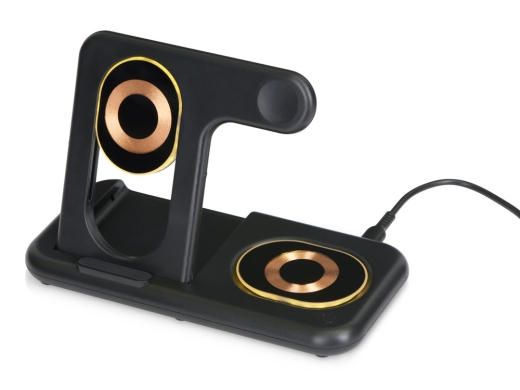 Изображение №2 | Беспроводная зарядная станция 3-в-1 «MajestIQ», 15 Вт (черный)