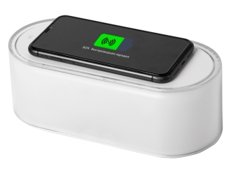 Изображение №6 | Ночник с беспроводной зарядкой и RGB подсветкой «Miracle», 15 Вт (белый)