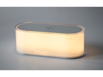 Изображение №8 | Ночник с беспроводной зарядкой и RGB подсветкой «Miracle», 15 Вт (белый)