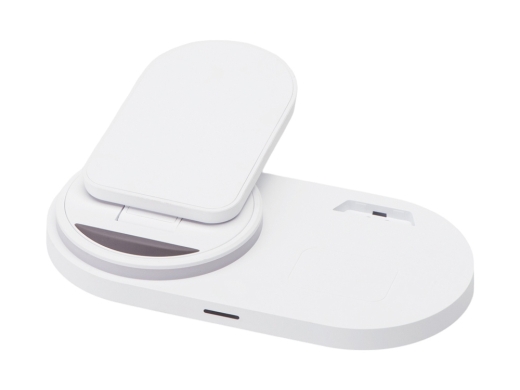 Изображение №3 | Складная зарядная станция с беспроводной зарядкой «Flashport», 15 Вт (белый)