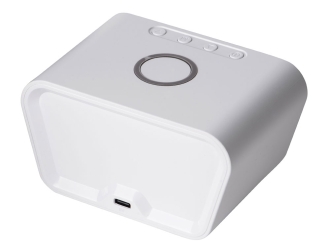 Изображение №7 | Настольные часы с функцией беспроводной зарядки «Wake», 10 Вт (белый)