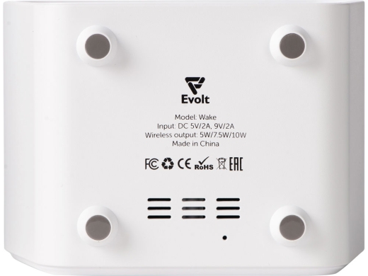 Изображение №9 | Настольные часы с функцией беспроводной зарядки «Wake», 10 Вт (белый)