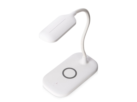 Изображение №1 | Настольный светильник с беспроводной зарядкой «Nimble», 10 Вт (белый)