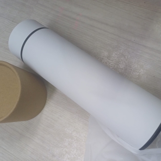 Изображение №11 | Вакуумный термос «Module X» с индикатором температуры и медной изоляцией, 500 мл, крафтовый тубус (белый)