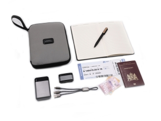 Изображение №8 | Тревел-органайзер «Nomad» из водостойкого переработанного пластика (серый)