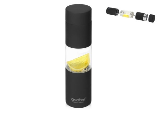 Изображение №1 | Бутылка для воды «FLAVOUR U SEE» (черный)