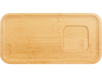 Изображение №3 | Чайная пара с бамбуковым блюдцем «Deny» (белый)