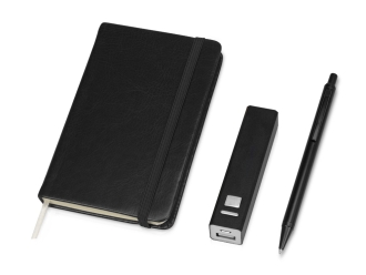 Изображение №2 | Набор для записей с пауэрбэнком «Ион» (черный)