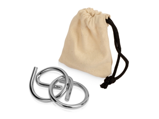 Изображение №1 | Металлическая головоломка в мешочке «Mind-teaser» (серебристый)