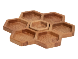 Изображение №3 | Менажница «Соты» (натуральный коричневый)