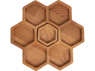 Изображение №4 | Менажница «Соты» (натуральный коричневый)