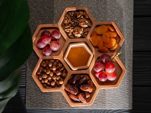 Изображение №13 | Менажница «Соты» (натуральный коричневый)