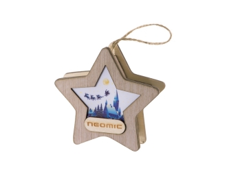 Изображение №10 | Новогодняя подвеска с подсветкой «Звезда» (натуральный, разноцветный)