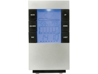 Изображение №2 | Настольная метеостанция (серебристый/черный)