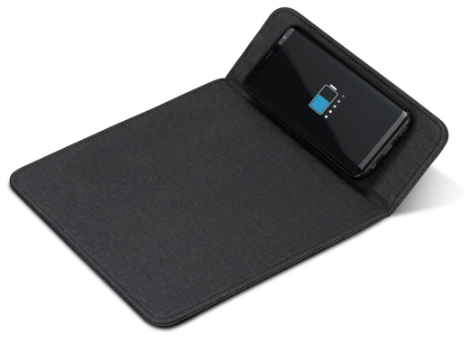 Изображение №1 | Коврик для мыши с беспроводной зарядкой «Mist» (темно-серый)