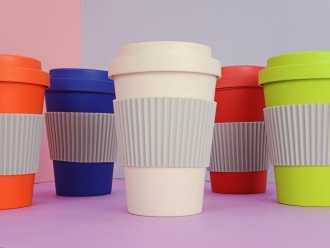 Изображение №3 | Термокружка из натуральных волокон «Muffin» (зеленое яблоко)