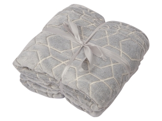 Изображение №5 | Светящийся в темноте плед «Lattice» (серый)