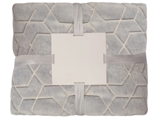 Изображение №6 | Светящийся в темноте плед «Lattice» (серый)