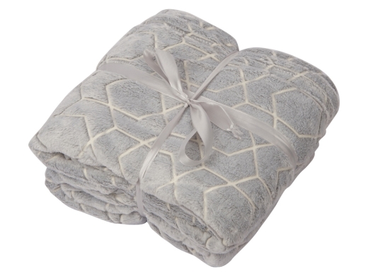 Изображение №5 | Светящийся в темноте плед «Lattice» (серый)