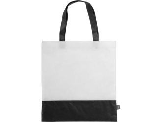 Изображение №3 | Сумка-шоппер двухцветная Reviver из нетканого переработанного материала RPET (черный)