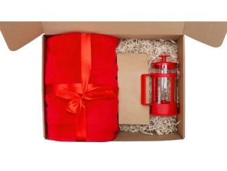 Изображение №3 | Подарочный набор «Tea time» с пледом (красный)