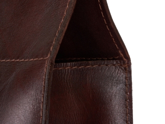 Изображение №12 | Набор: Фартук из натуральной кожи в тубусе (черный/коричневый)