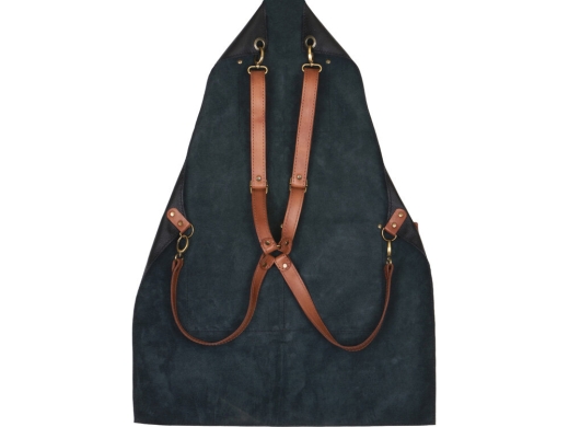 Изображение №4 | Набор: Фартук из натуральной кожи в тубусе (черный/коричневый)