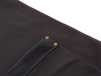 Изображение №5 | Набор: Фартук из натуральной кожи в тубусе (темно-коричневый)