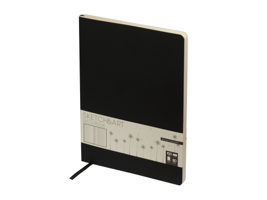 Изображение №1 | Скетчбук B5 «Sketch & Art» 100 г/м2, soft-touch (черный)