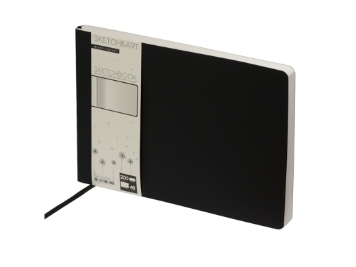 Изображение №1 | Скетчбук B5 «Sketch & Art» 200 г/м2, soft-touch (черный)