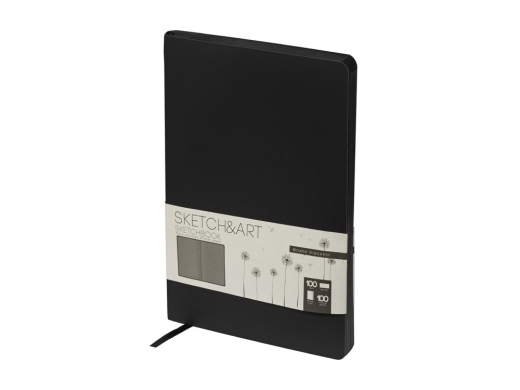 Изображение №1 | Скетчбук А5 «Sketch & Art» 100 г/м2, soft-touch (черный)