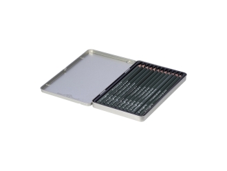 Изображение №4 | Набор из 12 чернографитовых карандашей «Sketch & Art» 2Н - 9В (серебристый)