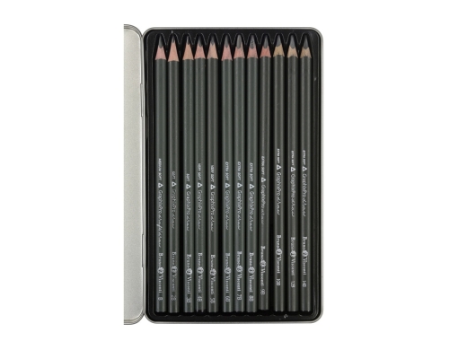 Изображение №3 | Набор из 12 чернографитовых карандашей «Sketch & Art» В - 14В (серебристый)