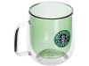 Изображение №2 | Кружка с двойными стенками «Ubud» с тампопечатью (зеленый прозрачный)