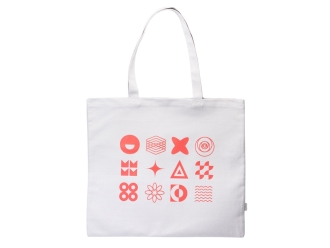 Изображение №1 | Сумка-оверсайз «Rejenny» из переработанного хлопка 320 г/м2 с термотрансфером (светло-серый)