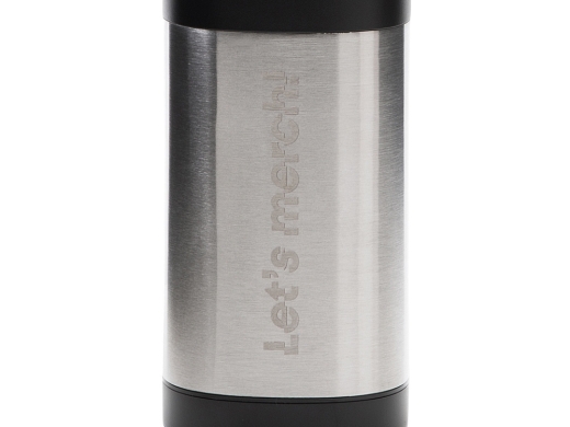 Изображение №2 | Гравитационная электрическая мельница для соли и перца «Mr.Mill» с гравировкой (черный, серебристый)