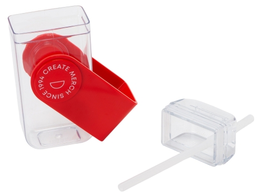 Изображение №3 | Бутылка для воды «JUICY DRINK BOX», 290 мл с тампопечатью (прозрачный, красный)